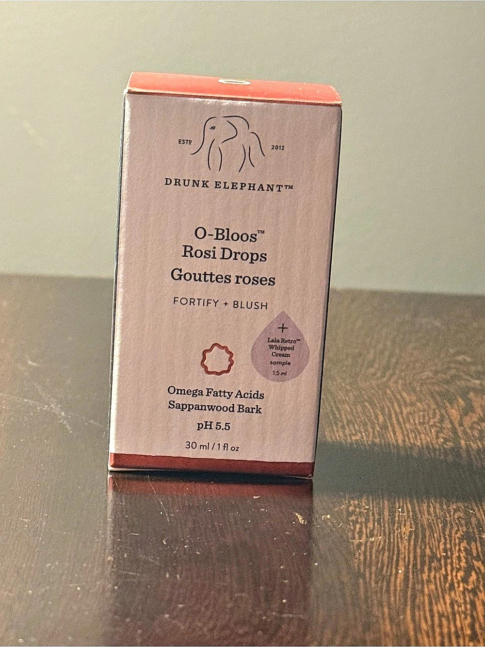 Drunk Elephant O-Bloos Rosi Drops Fortify + Blush Pink NWT